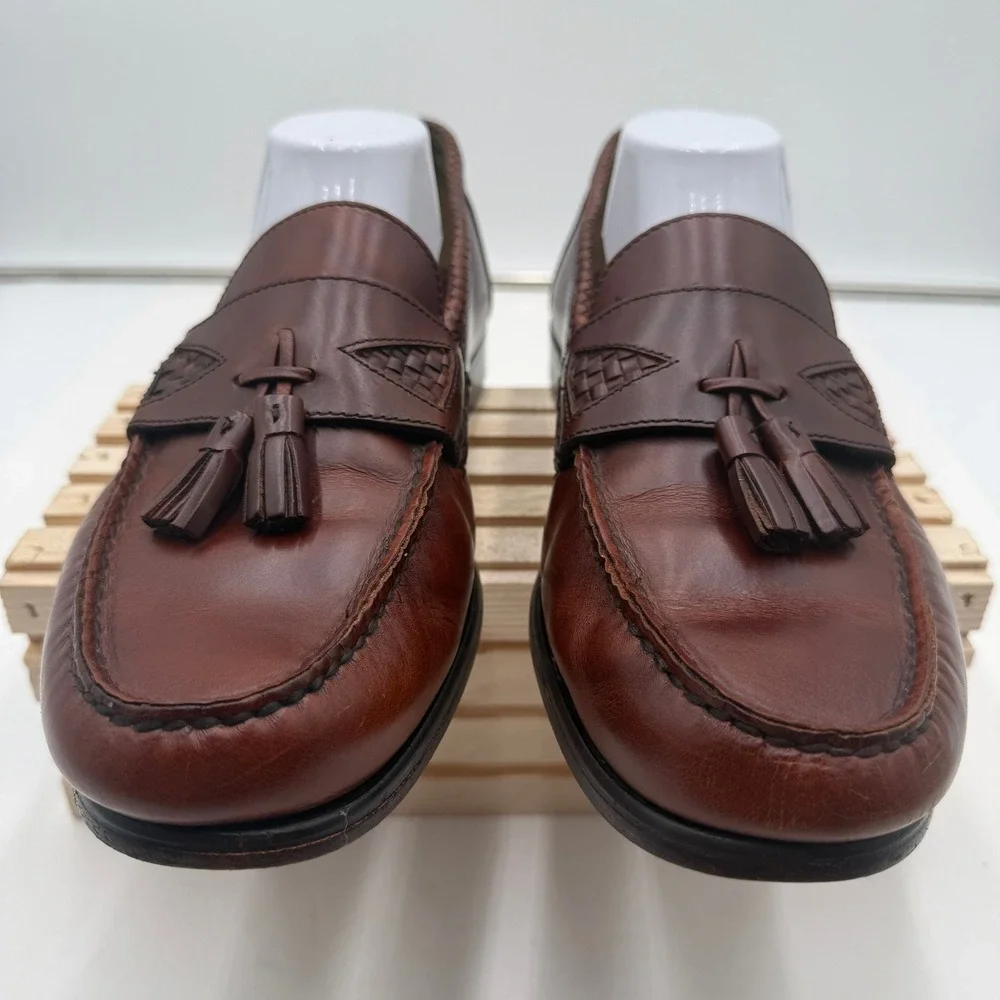 Johnston & Murphy Tassel Loafers Brown Mens 11.5M